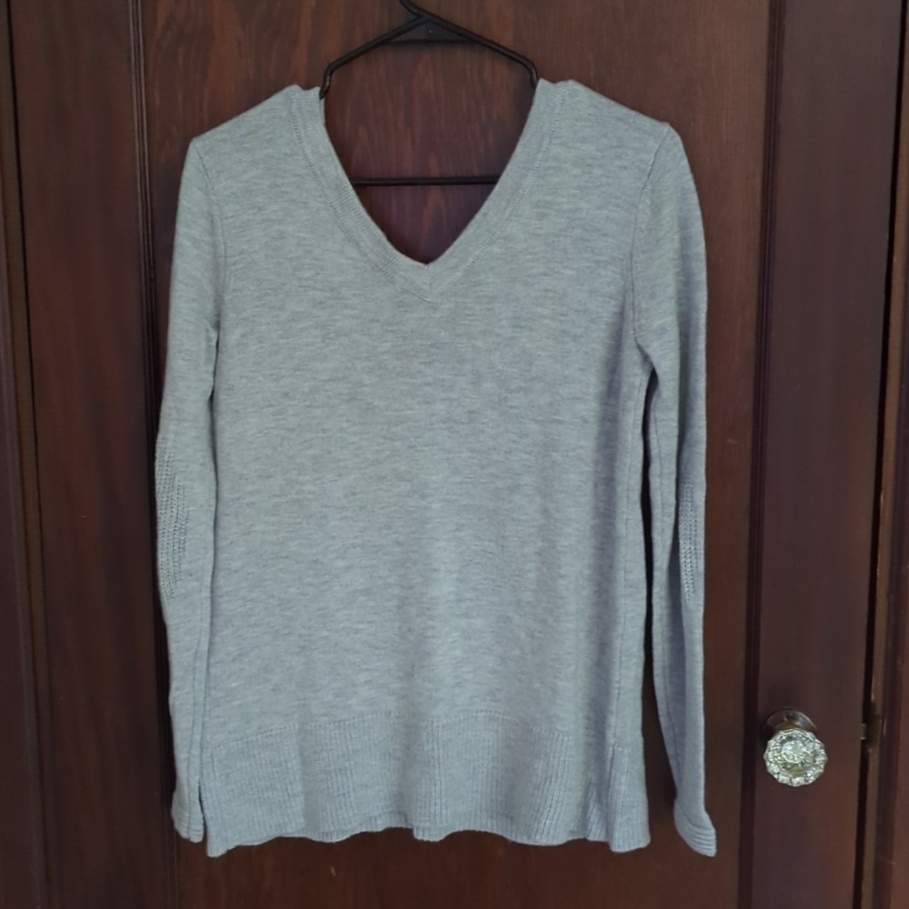 41 Hawthorne Stitch Fix V Neck V Back Nylon Wool Sweater Size Small - Picture 5 of 6